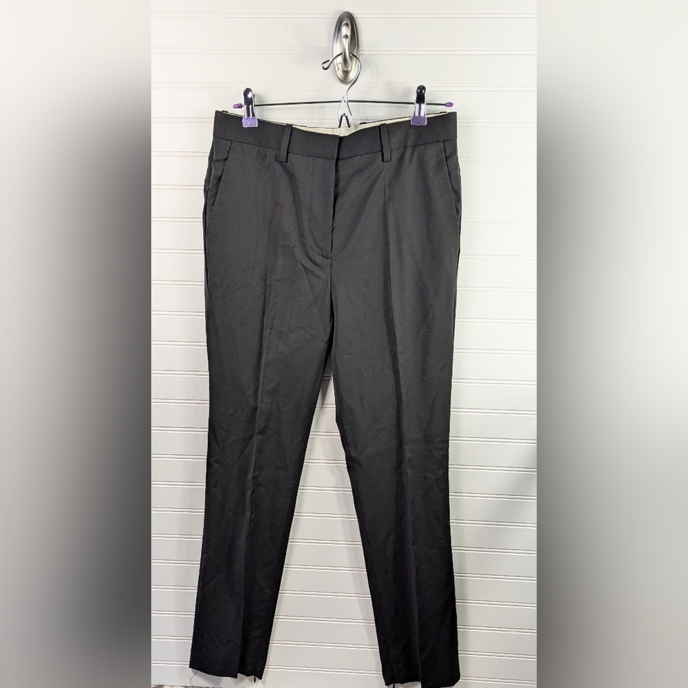 Helmut Lang Classic SKINNY leg High Waisted Cropped Black Pant 4 - Picture 3 of 15